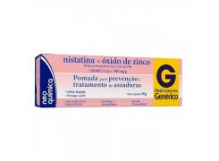 Nistatina + óxido de zinco 100.000UI/g + 200mg/g Pomada Com 60g Genérico Neoquímica