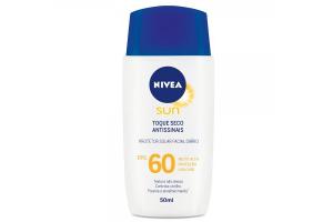 Protetor Solar Facial Nivea Sun Toque Seco Antissinais FPS 60 50ml