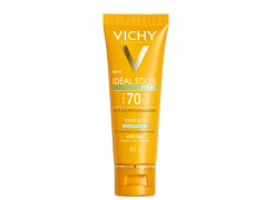 Protetor Solar Facial Vichy Idéal Soleil Purify Toque Seco Antioleosidade FPS 70 40g
