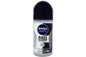 Desodorante Roll-on Nivea Men Black & White Invisible 50ml