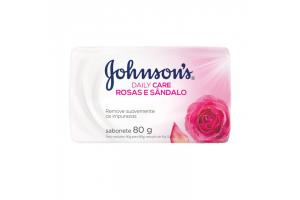 Sabonete Johnson's Daily Care Rosas e Sândalo 80g