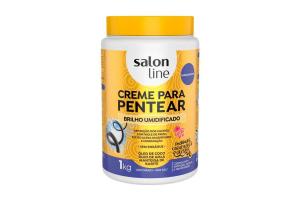 Creme Para Pentear Salon Line Brilho Umidificado 1kg