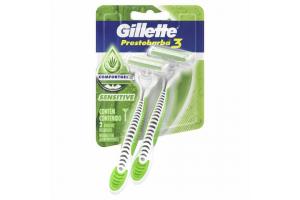 Aparelho de Barbear Gillette Prestobarba 3 Sensitive Com 2 Unidades