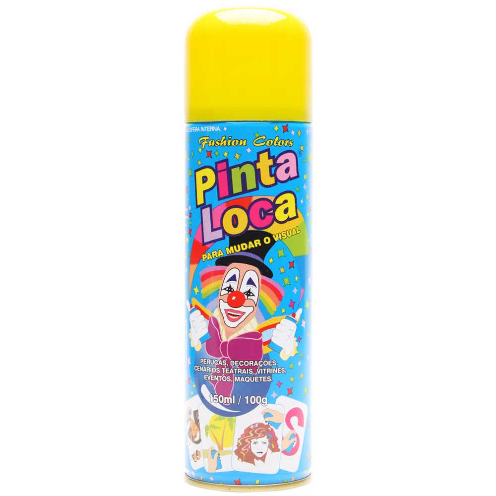 Spray Pinta Loca Amarelo 150ml Aspa