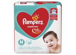 Fralda Pampers Supersec Tamanho M Com 30 Unidades