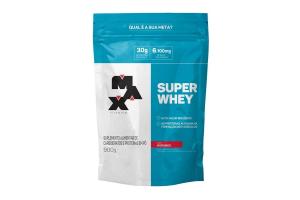 Super Whey Max Titanium 900g sabor morango