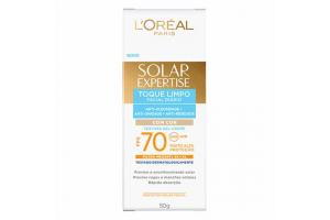 Protetor Solar Facial L'Oréal Paris Toque Limpo Com Cor FPS 70 50g