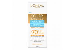Protetor Solar Facial L'Oréal Paris Toque Limpo Com Cor FPS 70 50g