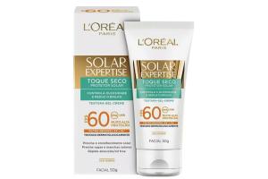 Protetor Solar Facial L'Oréal Paris Toque Seco FPS 60 50g
