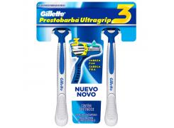 Aparelho de Barbear Gillette Prestobarba Ultragrip 3 Com 2 Unidades