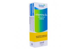 Vitamina D3 1.000 Ui Com 30 Capsulas Biolab