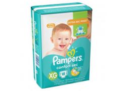 Fralda Pampers Confort Sec Tamanho XG Com 18 Unidades