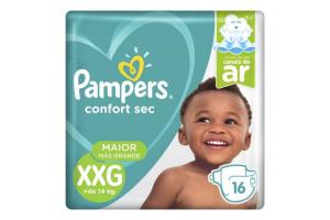 Fralda Pampers Confort Sec Tamanho XXG Com 16 Unidades